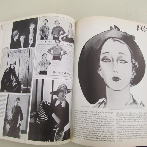 In Vogue Book British Fashion History Hardcover Coffee Table Howell 1975 - Picture 4 of 10